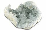 Lustrous Celestine (Celestite) Geode Section - Sharp Crystals! #346959-2
